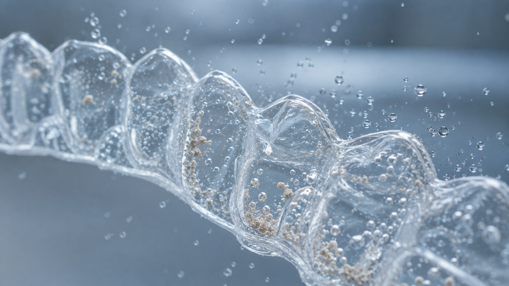 Millions of nano-scale bubbles form and burst through cavitation, removing plaque, bacteria, and stubborn debris.